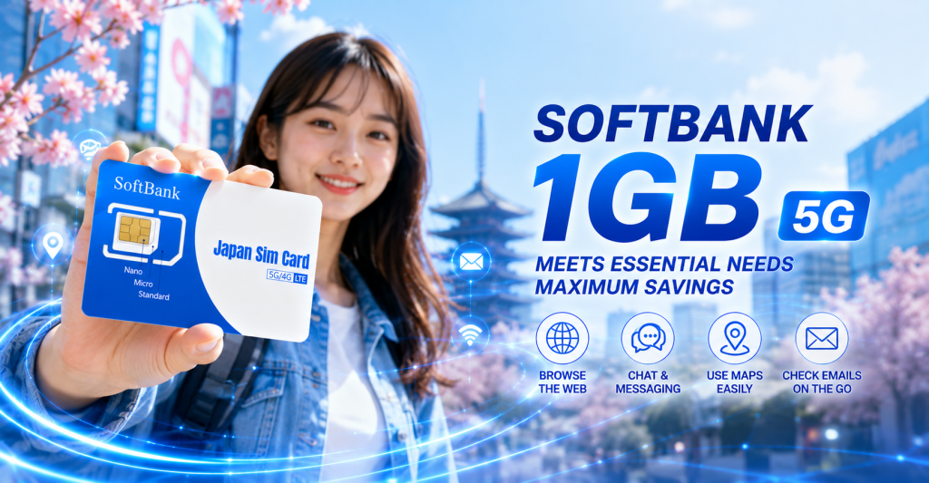 SOFTBANK 1GB 5G DATA SIM