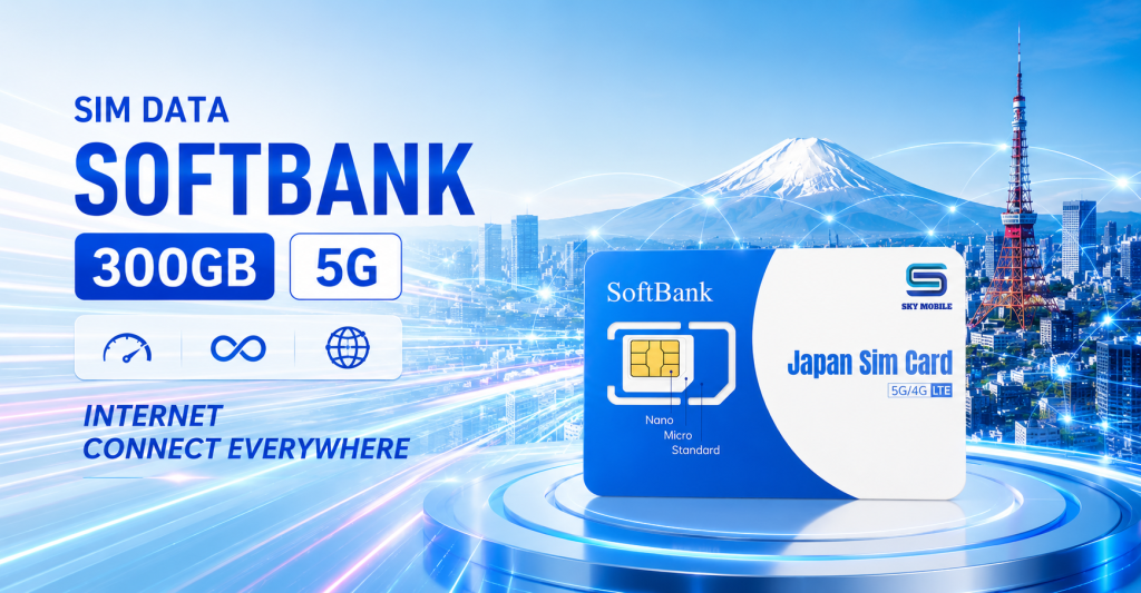 SOFTBANK 300GB 5G DATA SIM