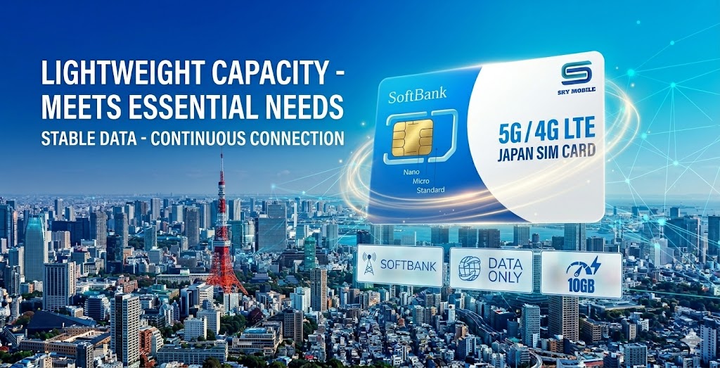 SIM DATA SOFTBANK 10GB 5G