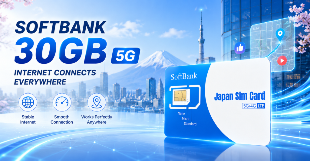 SOFTBANK 30GB 5G DATA SIM