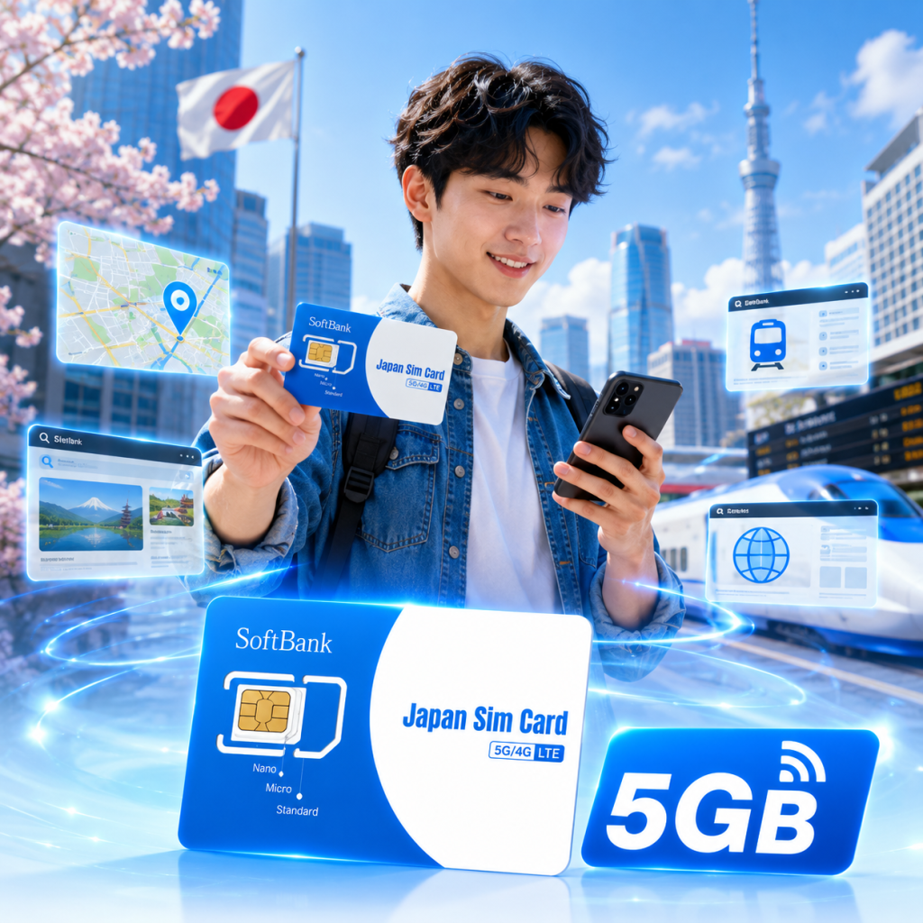 SOFTBANK 5GB 5G DATA SIM