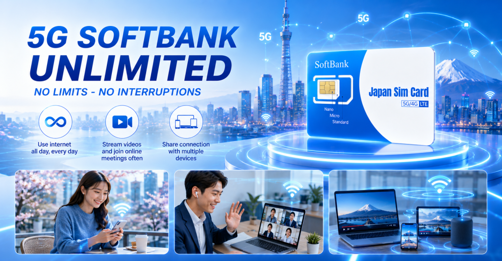 SOFTBANK 5G DATA SIM Unlimited